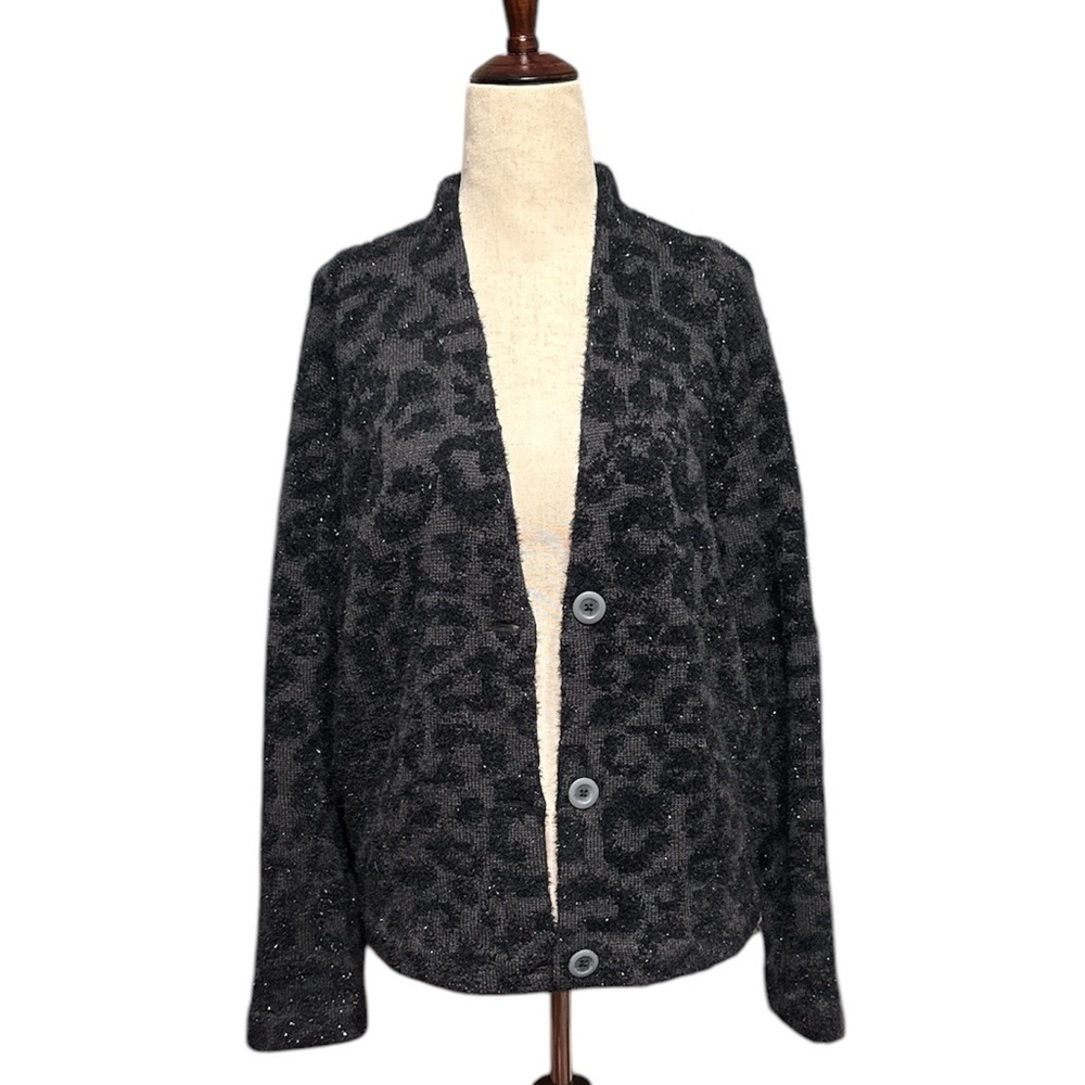 Lululemon Wool-Blend Animal Print Oversized Cardigan